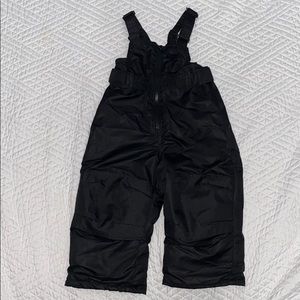 Black Snow Bib Overalls